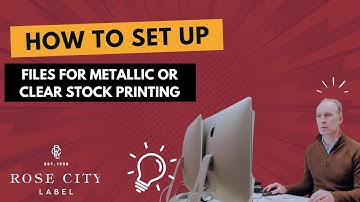 How to Set Up Print Files for Metallic or Clear Stock | White Ink Explained