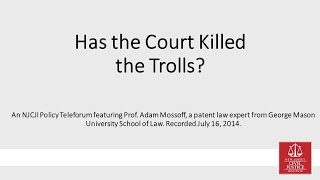 Has the Court Killed the Trolls? Patent Law Expert Says Maybe screenshot 5