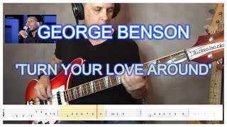 Miniatura de vídeo de ""Turn Your Love Around" – George Benson - Bass Cover (tab & lyrics) FRANKS BASS COVERS"