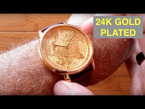 CHIYODA 24K Gold Plated Men’s High Fashion Swiss Quartz Waterproof Wrist Watch: Unboxing & Review