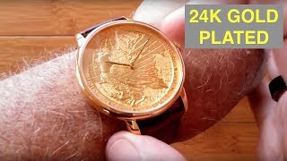 CHIYODA 24K Gold Plated Men’s High Fashion Swiss Quartz Waterproof Wrist Watch: Unboxing & Review