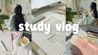 STUDY VLOG |  4:30am slow morning, studying, note, motivation, romanticizing life˚˚ ༘ screenshot 5