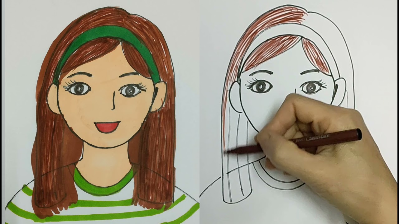 Vẽ Cô Giáo Của em/ Vẽ Chân dung Cô Giáo/ How đồ sộ Draw the Teacher  #congamamnon #daybeve - YouTube