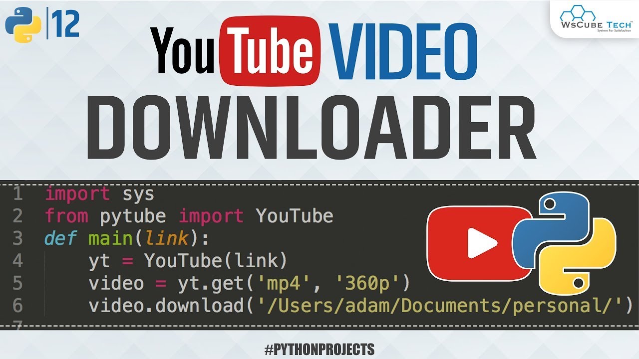 Youtube Video Downloader Python Project | Complete Project with ...