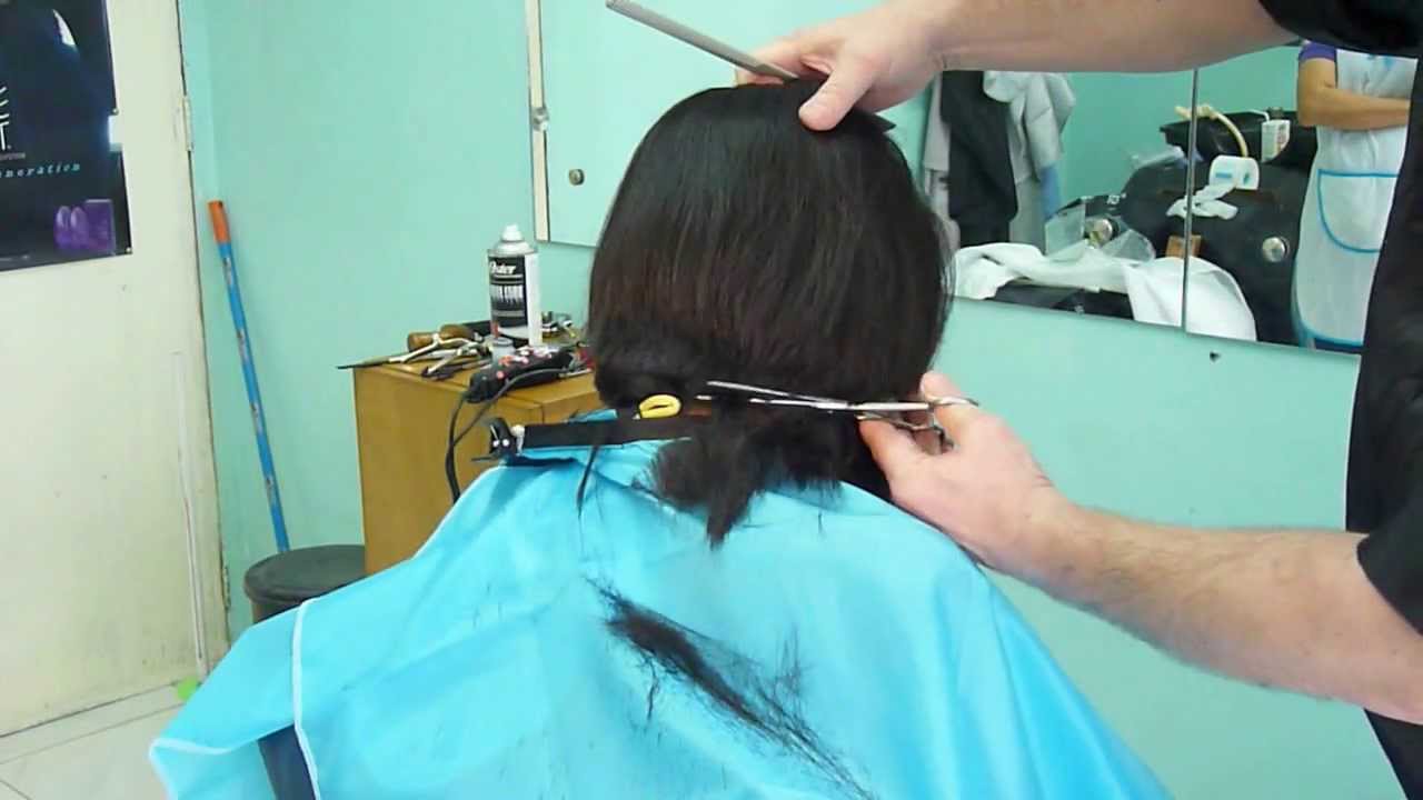 Long ponytail cut