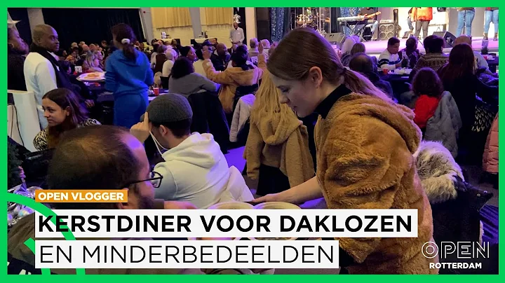 OPEN Vlogger Melissa Eid bij kerstdiner voor daklo...