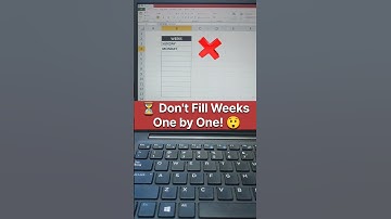 ✅ Excel Trick: Auto-Fill Days of the Week in Seconds! 🗓️#shorts #short #reels #excel #tricks #gaming