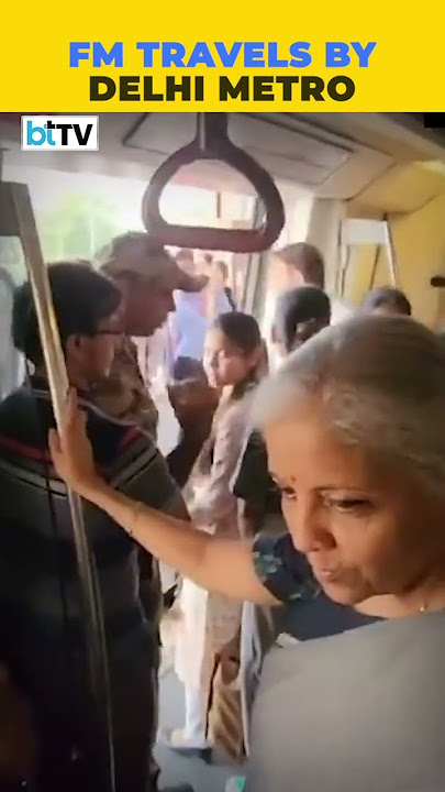 Finance Minister Nirmala Sitharaman Travels In Delhi Metro, Interacts With Fellow Commuters