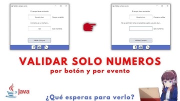 Validar solo números en jTextField java