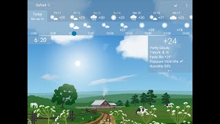 YoWindow - accurate, beautiful weather app with landscapes depicting weather, sky, season. screenshot 5