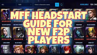 HOW TO START MFF AS A NEW F2P PLAYER - MARVEL FUTURE FIGHT