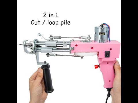 how to change the tufting gun cut pile into loop by one screw