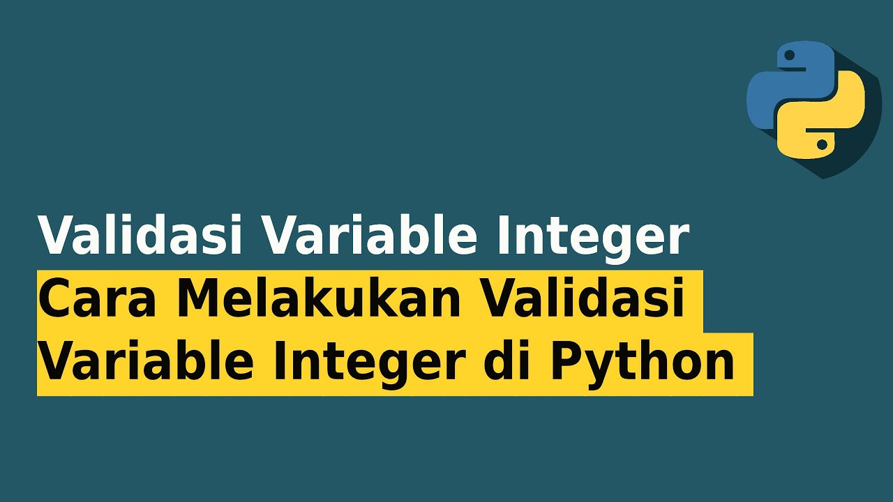 Cara Mencegah Crash Program Python Akibat Input Salah (Integer) - YouTube