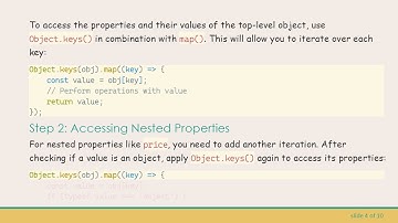 How to Effectively Iterate a Nested Object in React.js