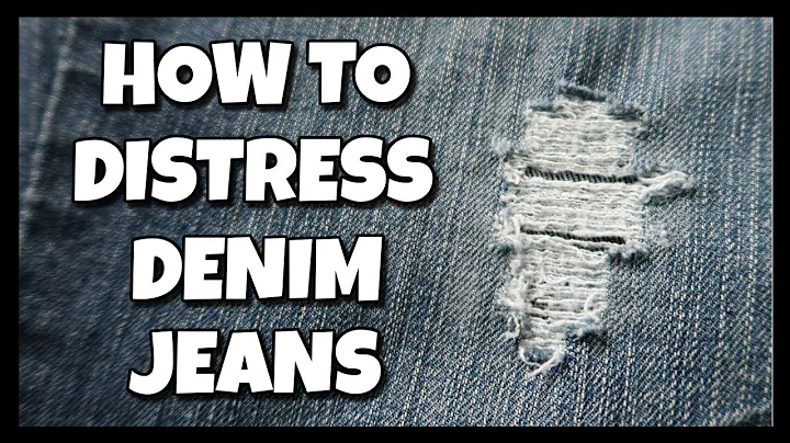 How To Distress Denim Jeans  How To With Kristin