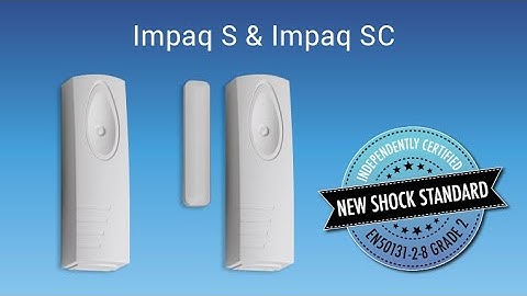 How to install the Texecom Impaq S wired shock sensor/Impaq SC wired shock sensor with contact.