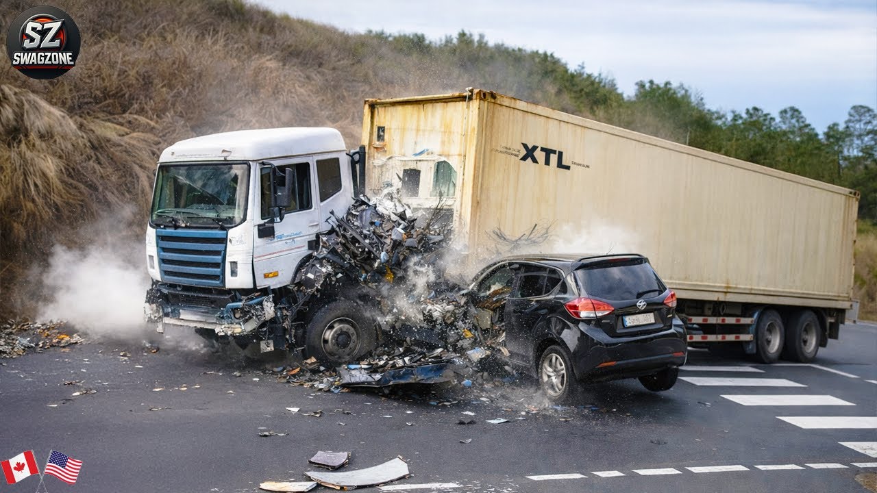 127 Crazy Car Crash Moments – Dangerous Driving Caught on Dashcam