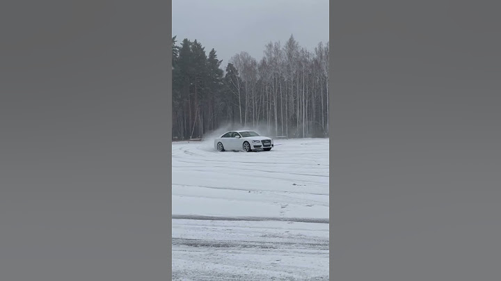 Quattro time. Snow sliding Audi A8 4.2 TDI.
