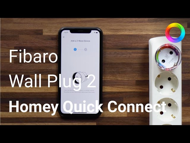 Fibaro Smart Wall Plug Z-Wave  Homey Quick Connect 