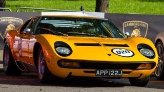 9x Lamborghini Miura Jota & SV!!! - Lamborghini 50th Anniversary