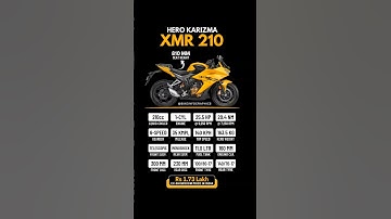 Hero Karizma XMR 210 Specifications and Price in India 🇮🇳