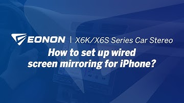 How to set up wired screen mirroring for iPhone? | Eonon X6K/X6S Series Android 13 Car Stereo