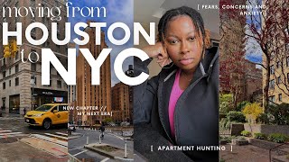 Moving to NEW YORK CITY from Houston, TX | apartment hunting scams & honest feelings about the move.