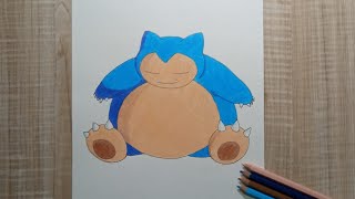 How To Draw Snorlax From Pokemon |Colored Pencil screenshot 4