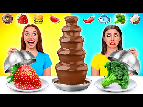表情符號食物挑戰 | 巧克力噴泉火鍋 Multi DO Challenge