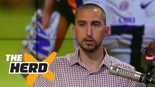 Bleacher Report's Barrett Sallee debates Nick Wright about Fournette's future | THE HERD