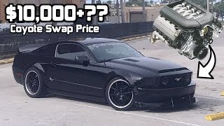 How Much does it COST to 5.0 Coyote Swap a 0510 GT Mustang? (s197 Coyote Swap)