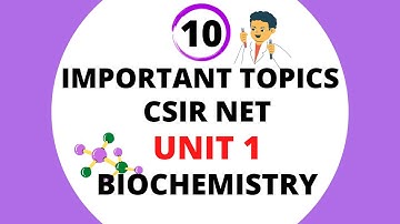 CSIR NET Life science Unit 1 Biochemistry important topics| Weightage| Unit 1| CSIR NET Biochemistry