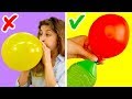 17 AMAZING LIFE HACKS WITH BALLOONS