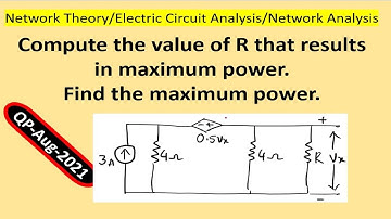 Numerical on Maximum power transfer theorem