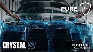 Pure PPF Crystal V2 | Blue Plottable Cap Sheet | Easier Plotting, Cleaner Installs
