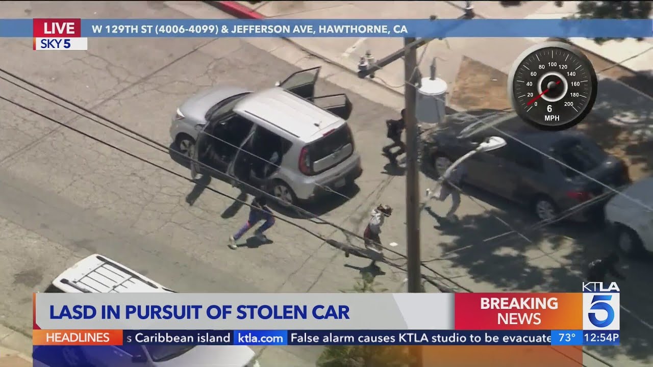 Stolen Kia leads police on high speed chase through L.A. County | Los Angeles Car Chases