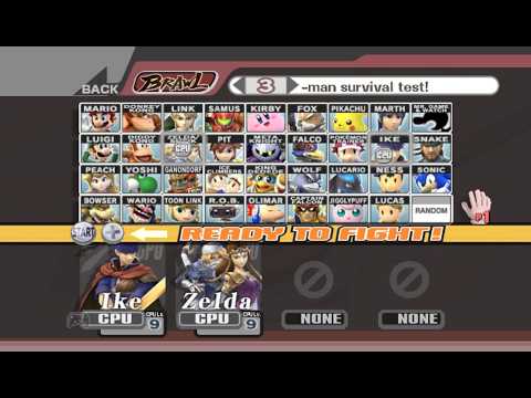 Super Smash Bros. Brawl - Battle #160: Ike vs Zelda/Sheik
