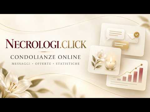 Video guida sulla gestione di condoglianze e offerte su necrologi.click