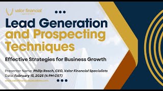Agent Training: Lead Generation and Prospecting