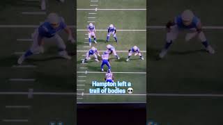 Omarion Hampton went full freight train on this #Chargers third down 💀