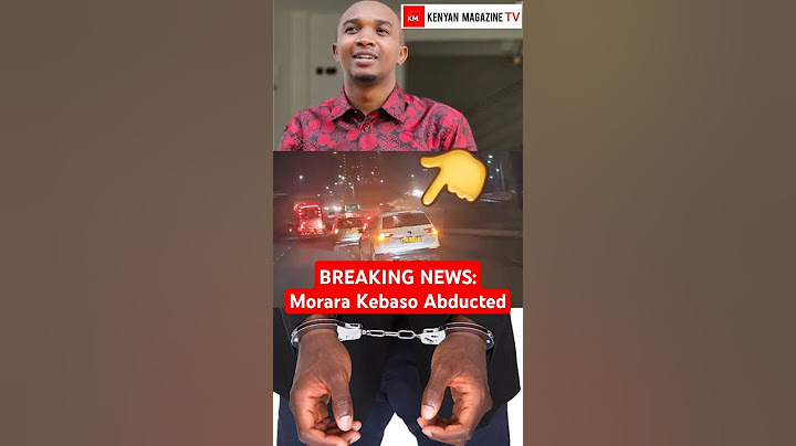 Video of Morara Kebaso Getting Arrested by DCI allegedly