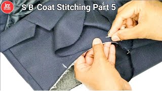 Single Breast Coat Stitching Part 5 | How To Sew Men's Coat | Attaching The Coat Sleeve