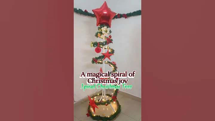 A simple spiral Christmas tree that adds a modern twist and festive charm to any space #christmas