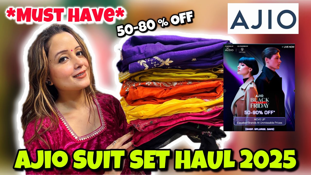 Комплекты костюмов AJIO из коллекции 2025 года 😍 Распродажа в Чёрную пятницу ✨ Доступная примерка...