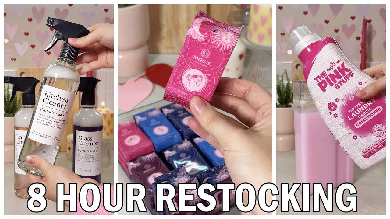 Asmr Restocking 8 Hour Satisfying Restocking ASMR Cleaning, Organizing, Restocking ...