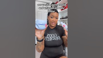 NEW eos cashmere vanilla oil and whipped oil body Butter #eos #vanillacashmere #vannila #bodyoil