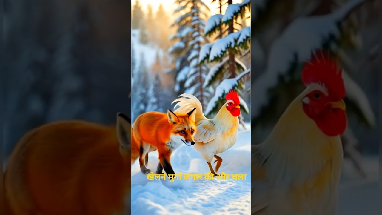 Snowy Mountains Friendship | Barfila Ilaka Mein Lomdi Aur Murga Ki Emotional Story#shorts👍
