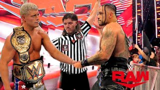 WWE 15 May 2024 Finally ! Cody Rhodes New world heavyweight Champion Vs Damian Priest Full Match