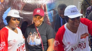 Too much Love As Funke Akindele Storm Cinema For Iyabo Ojo Movie Return Of Arinzo at Filmhouse Surul