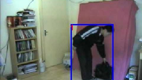 automated video surveillance bag remove event - result footage